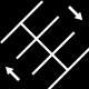 Parking lot and driveway cracksealing icon